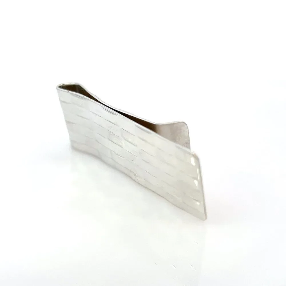 Tiffany & Co Weave Money Clip Sterling Silver 16.6 Grams Estate TIF892